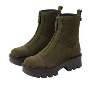 Sam Edelman Olive Green Women's Ankle Boots
